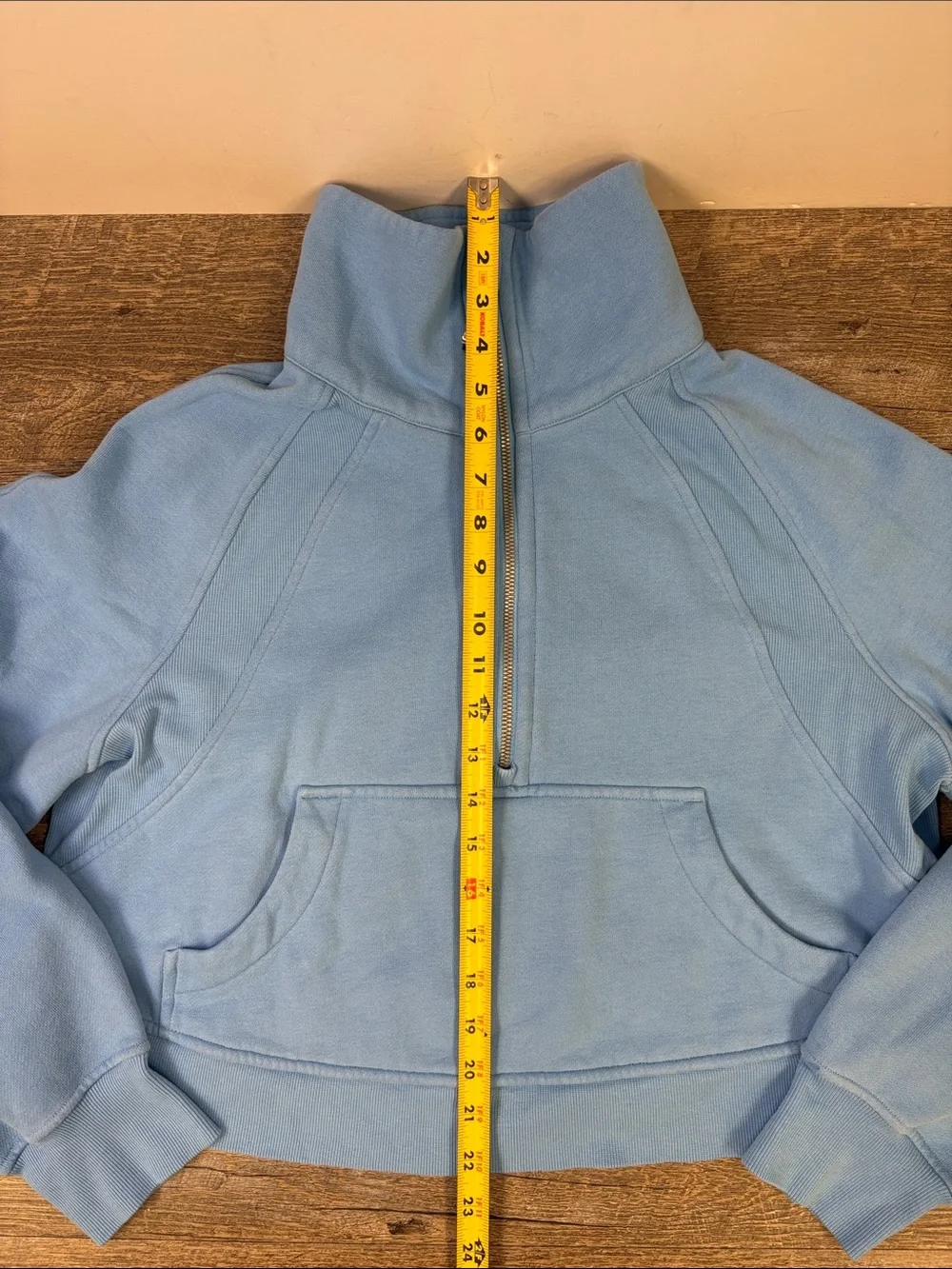 Lululemon Scuba Oversized Funnel-Neck Half Zip Aero Blue M/L